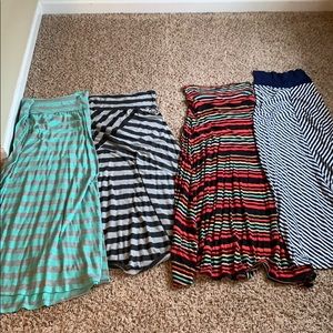 4 maxi skirts